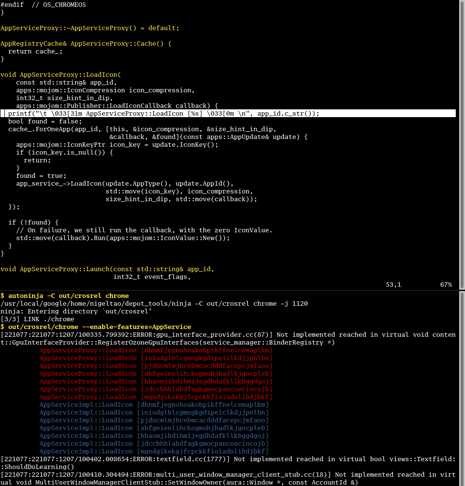 Screenshot of Colorful Programming Text